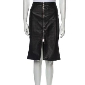Muubaa lamb leather skirt